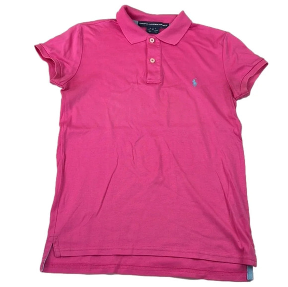 Ralph Lauren Sport  Pink collared short sleeved polo shirt - Picture 1 of 6